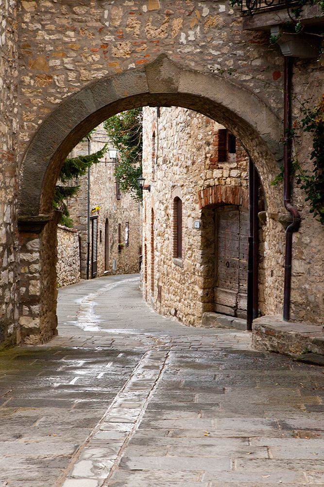Italy-Tuscany-Vertine Exploring the small hillside town of Vertine in the Chianti region of Tuscany art print by Julie Eggers for $57.95 CAD